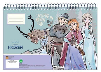 Carnet de croquis à spirale A/4  Reine des neiges