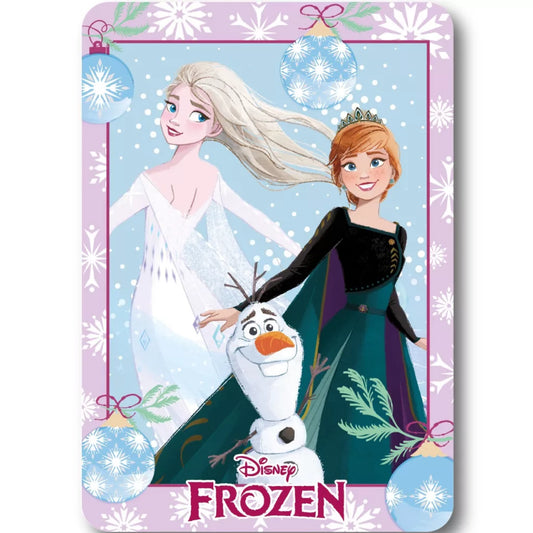 Couverture polaire de Noël Disney La Reine des Neiges 100 x 140 cm