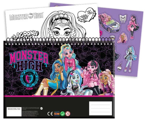 Carnet de croquis à spirale A/4 Monster High
