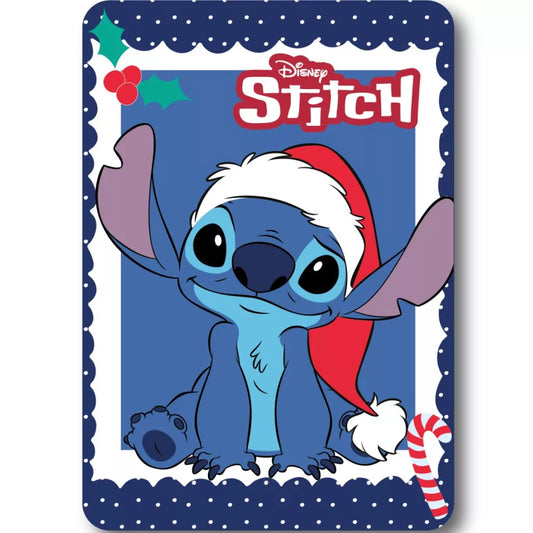 Couverture polaire de Noël Stitch 100 x 140 cm