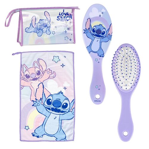 Kit trousse de toilette Stitch et Angel