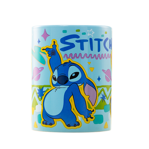 Tasse + housse en peluche Stitch 440ml