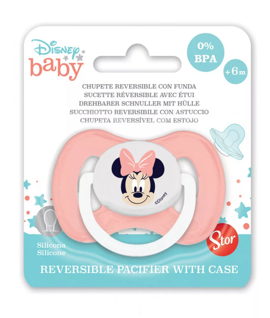 Sucette réversible Disney Minnie avec étui