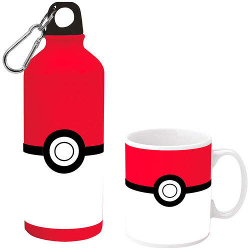 Ensemble gourde en aluminium + mug en céramique Pokémon