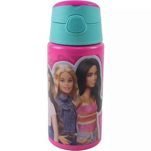 Bouteille en aluminium Barbie avec paille 500 ml