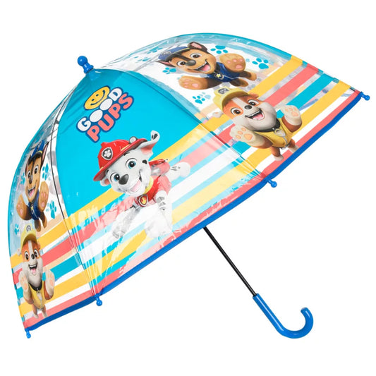 Parapluie transparent pour enfant Pat Patrouille Ø72 cm
