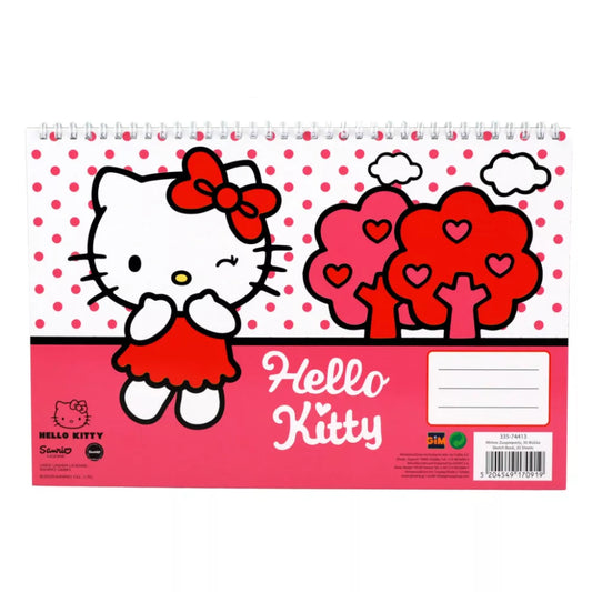Carnet de croquis à spirale A/4 Hello Kitty