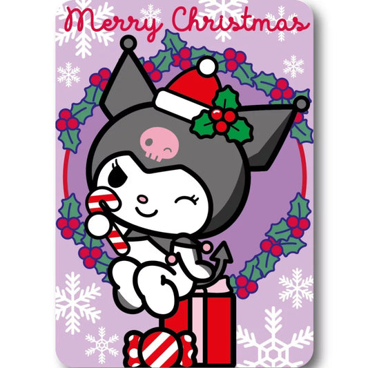Couverture polaire de Noël Hello Kitty Kuromi 100x140cm