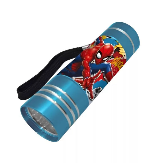 Lampe de poche LED bleu clair Spiderman