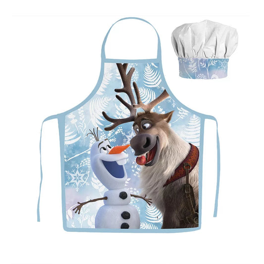 Tablier pour enfant avec toque Reine des neiges