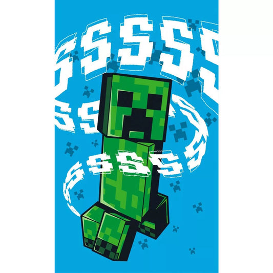 Serviette de toilette 30x50cm Minecraft