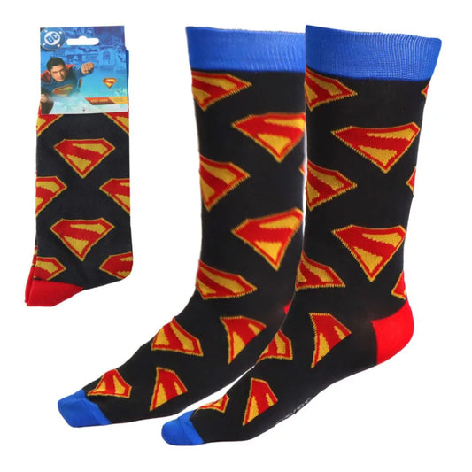 Chaussettes longues adultes Superman 38/45