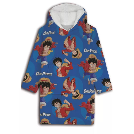 Couverture polaire en peluche One Piece pour adulte