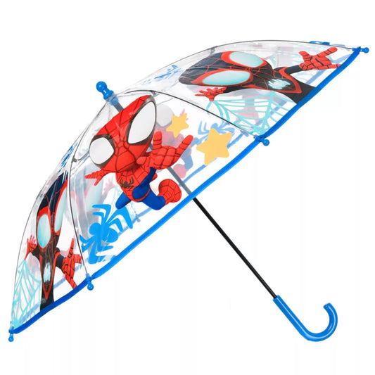 Parapluie transparent pour enfant Spidey Ø72 cm