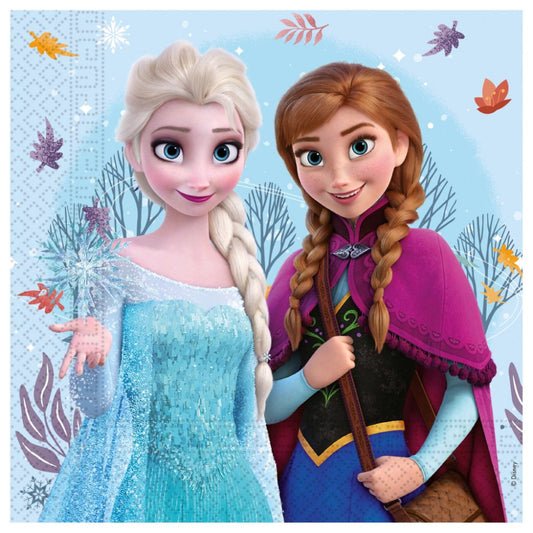Serviettes en papier Reine des neiges 20 pièces