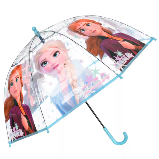 Parapluie transparent enfant Reine des neiges Ø72 cm