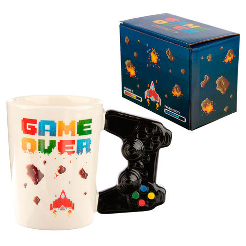 Tasse 3D Manette de jeu vidéo Pixel Game Over