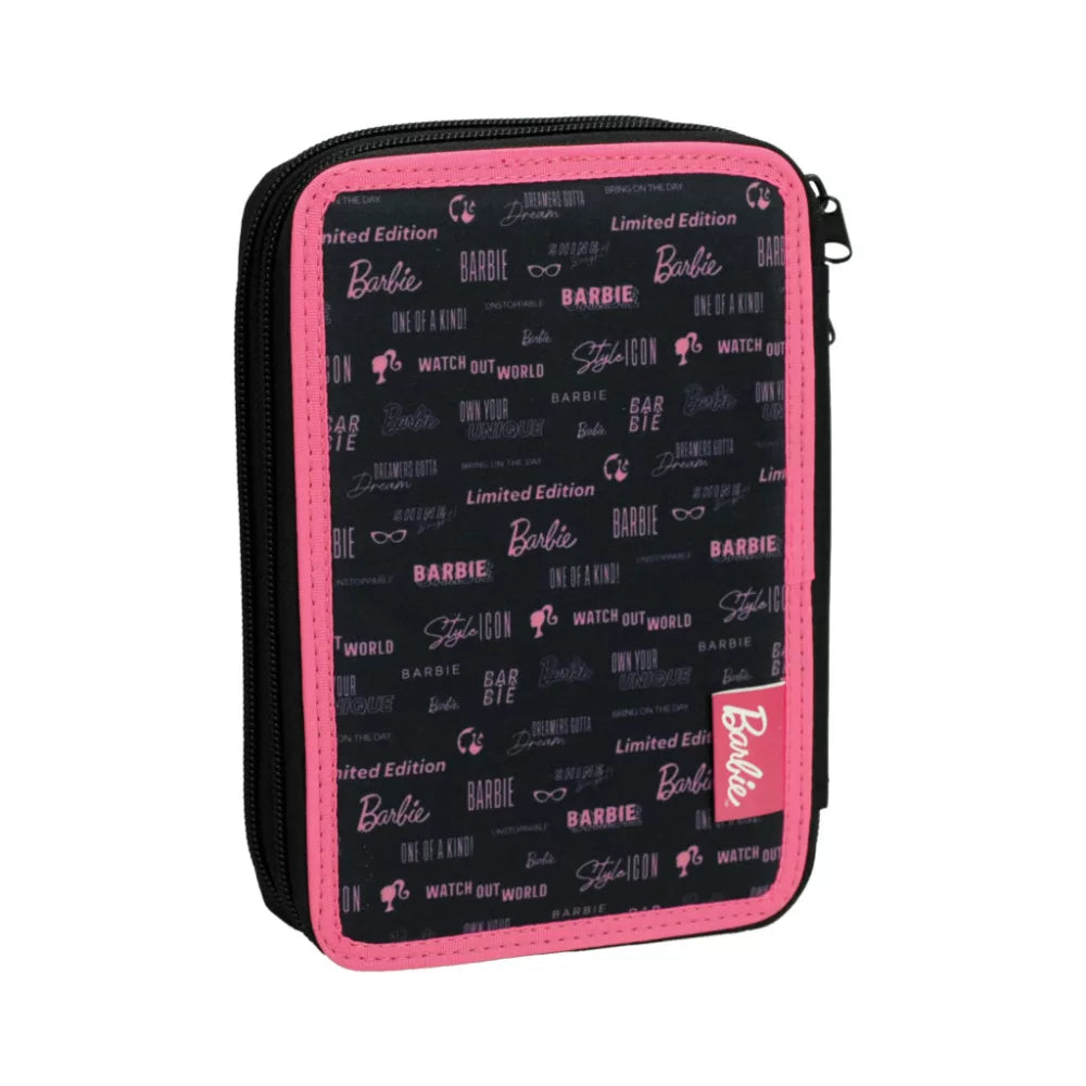 Trousse à crayons à deux étages remplie Barbie