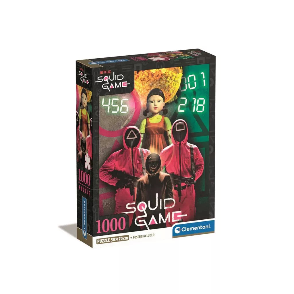 Puzzle Clementoni 1000 pièces + poster inclus Squid Game