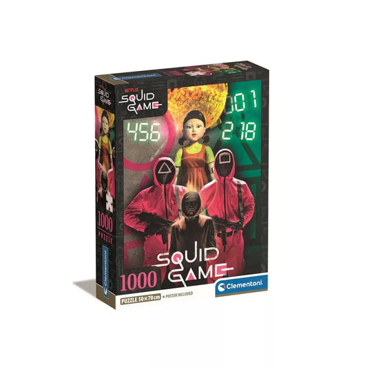 Puzzle Clementoni 1000 pièces + poster inclus Squid Game