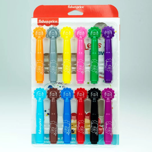 Marqueurs lavables Fisher-Price, 12 pièces