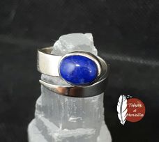 Bague réglable lapis lazuli